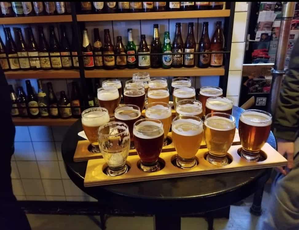 Different Beers at Brouwerij 't Bar Amsterdam